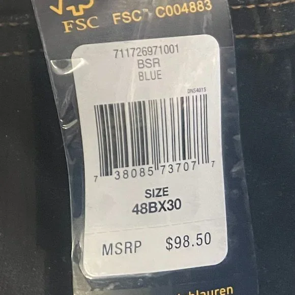 NWT! POLO RALPH LAUREN Men's Big & Tall Hampton Relaxed Straight Jeans Sz/48Bx30 Straight